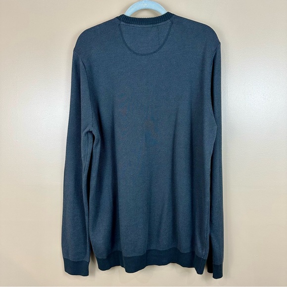 Prana Men’s Gray Crewneck Sweater Large Organic Cotton Minimalist Neutral Basic - Picture 7 of 8